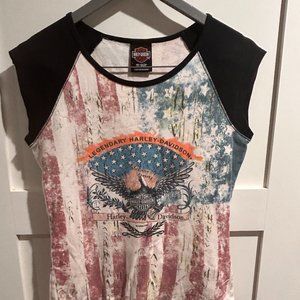 Harley Davidson Woman's Sleeveless T-Shirt  Size L